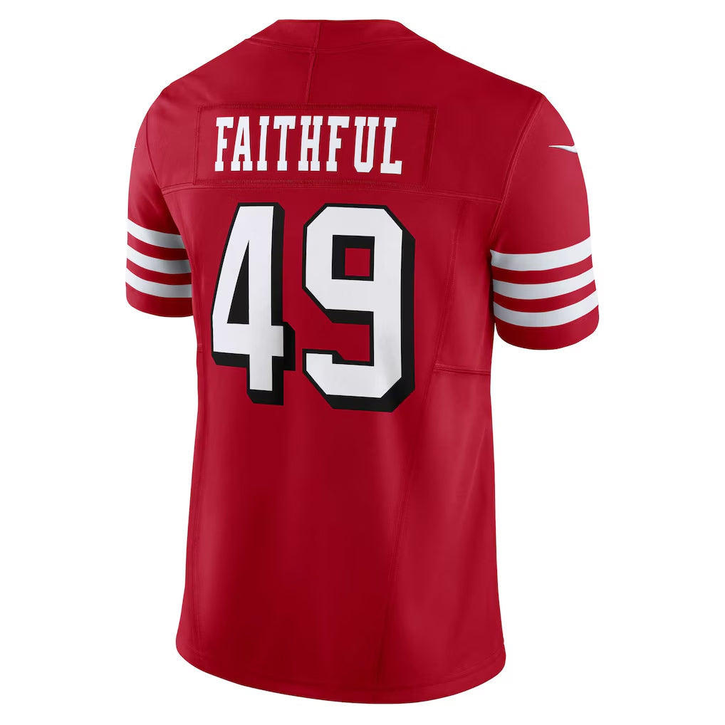 Cooneas SF.49ers #49 The Faithful Player Scarlet Vapor F.U.S.E. Limited  Football Jerseys