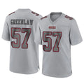 Cooneas SF.49ers #57 Dre Greenlaw Player Gray Atmosphere Fashion Home Game Stitched Jerseys