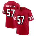 Cooneas SF.49ers #57 Dre Greenlaw Player Red Limited Alternate Home Game Stitched Jerseys
