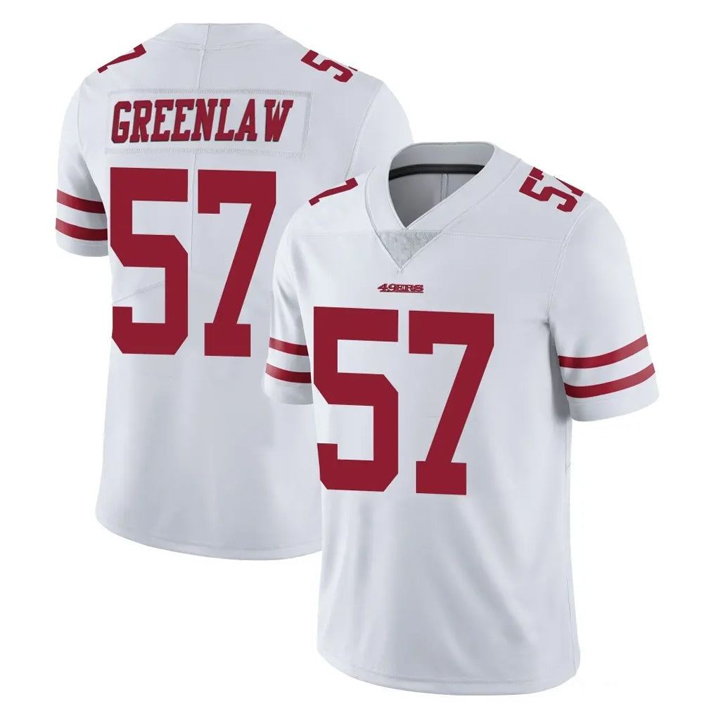 Cooneas SF.49ers #57 Dre Greenlaw Player White Limited Vapor Untouchable Home Game Stitched Jerseys