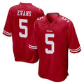 Cooneas SF.49ers #5 Mike Evans Player Red Home Game Stitched Jerseys