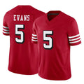 Cooneas SF.49ers #5 Mike Evans Player Red Limited Alternate Vapor F.U.S.E. Home Game Stitched Jerseys