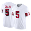 Cooneas SF.49ers #5 Mike Evans Player White Limited Alternate Vapor F.U.S.E. Home Game Stitched Jerseys