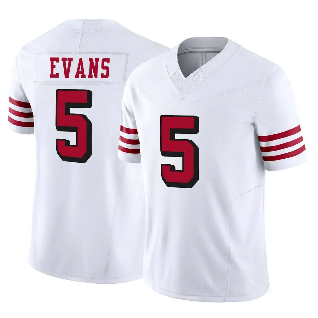 Cooneas SF.49ers #5 Mike Evans Player White Limited Alternate Vapor F.U.S.E. Home Game Stitched Jerseys
