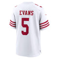 Cooneas SF.49ers #5 Mike Evans White Game Stitched Jerseys