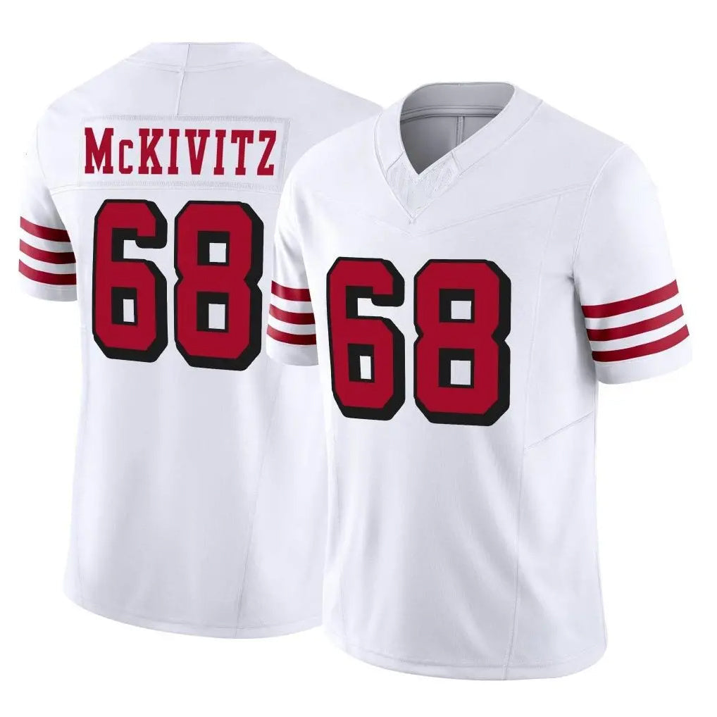 Cooneas SF.49ers #68 Colton McKivitz Player White Limited Alternate Vapor F.U.S.E. Home Game Stitched Jerseys