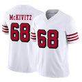 Cooneas SF.49ers #68 Colton McKivitz Player White Limited Alternate Vapor F.U.S.E. Home Game Stitched Jerseys