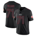 Cooneas SF.49ers #71 Trent Williams Player Black Impact Limited Home Game Stitched Jerseys