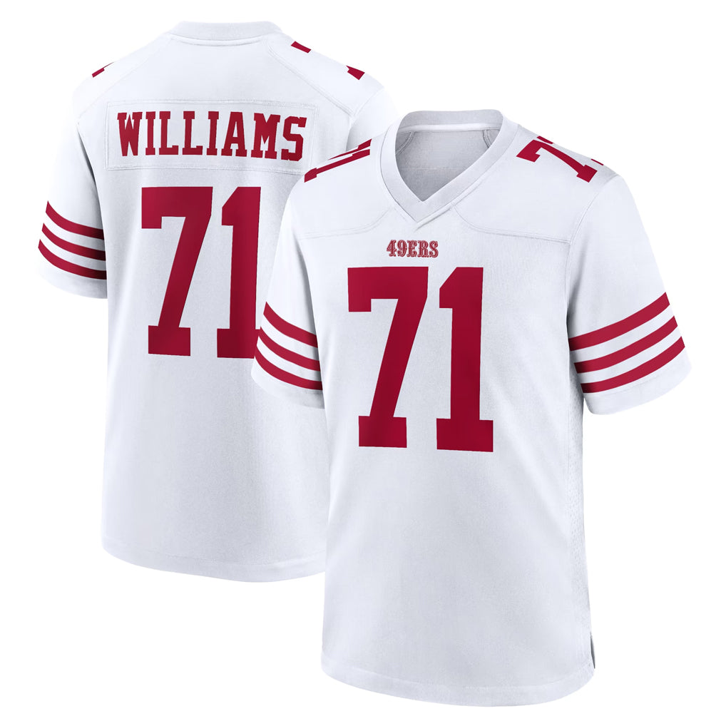 Cooneas SF.49ers #71 Trent Williams Player White Game Home Stitched Jerseys