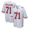 Cooneas SF.49ers #71 Trent Williams Player White Home Game Stitched Jerseys