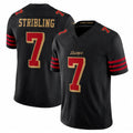 Cooneas SF.49ers #7 De'Zhaun Stribling Player Black Limited Rivalries Collection Home Game Stitched Jerseys