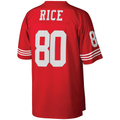 Cooneas SF.49ers #80 Jerry Rice Mitchell & Ness Scarlet Big & Tall 1990 Retired Player Replica Stitched Puhic Jersey