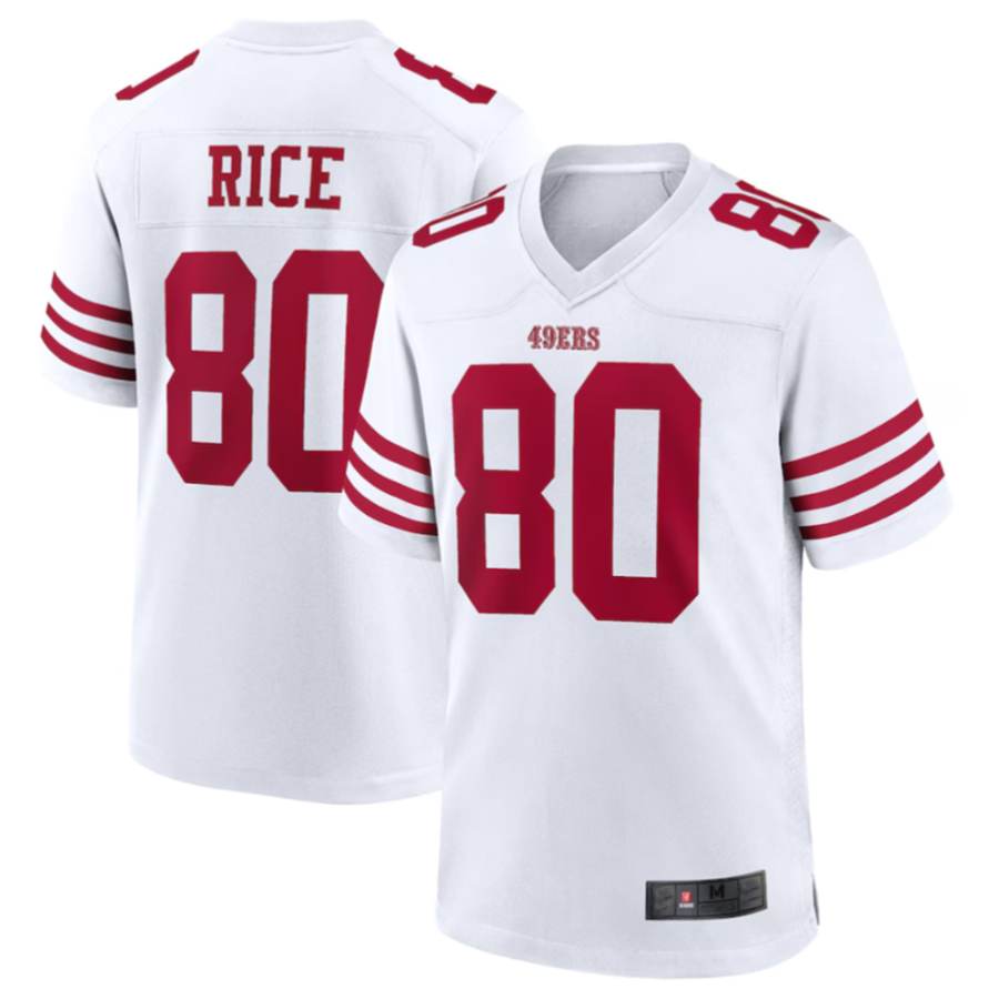 Cooneas SF.49ers #80 Jerry Rice White Retired Player Game American Stitched Jersey