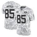 Cooneas SF.49ers #85 George Kittle Player Arctic Camo Limited Salute To Service Home Game Stitched Jerseys