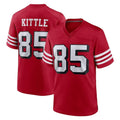 Cooneas SF.49ers #85 George Kittle Player Red Limited Alternate Home Game Stitched Jerseys