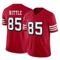 Cooneas SF.49ers #85 George Kittle Player Red Limited Alternate Vapor F.U.S.E. Home Game Stitched Jerseys