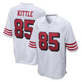 Cooneas SF.49ers #85 George Kittle Player White Limited Home Game Stitched Jerseys