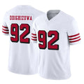 Cooneas SF.49ers #92 Osa Odighizuwa Player White Limited Alternate Vapor F.U.S.E. Home Game Stitched Jerseys
