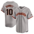 Cooneas SF.Giants #10 Casey Schmitt Player Gray Home Limited Stitched Jerseys
