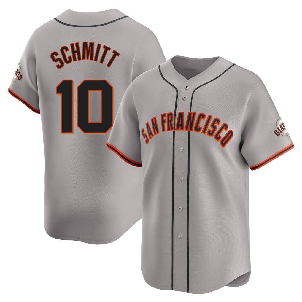 Cooneas SF.Giants #10 Casey Schmitt Player Gray Home Limited Stitched Jerseys