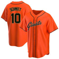 Cooneas SF.Giants #10 Casey Schmitt Player Orange Home Game Stitched Jerseys