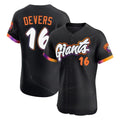 Cooneas SF.Giants #16 Rafael Devers Player Black 2025 City Connect Home Limited Elite Stitched Jerseys