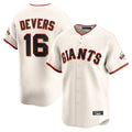 Cooneas SF.Giants #16 Rafael Devers Player Cream Home Limited Stitched Jerseys