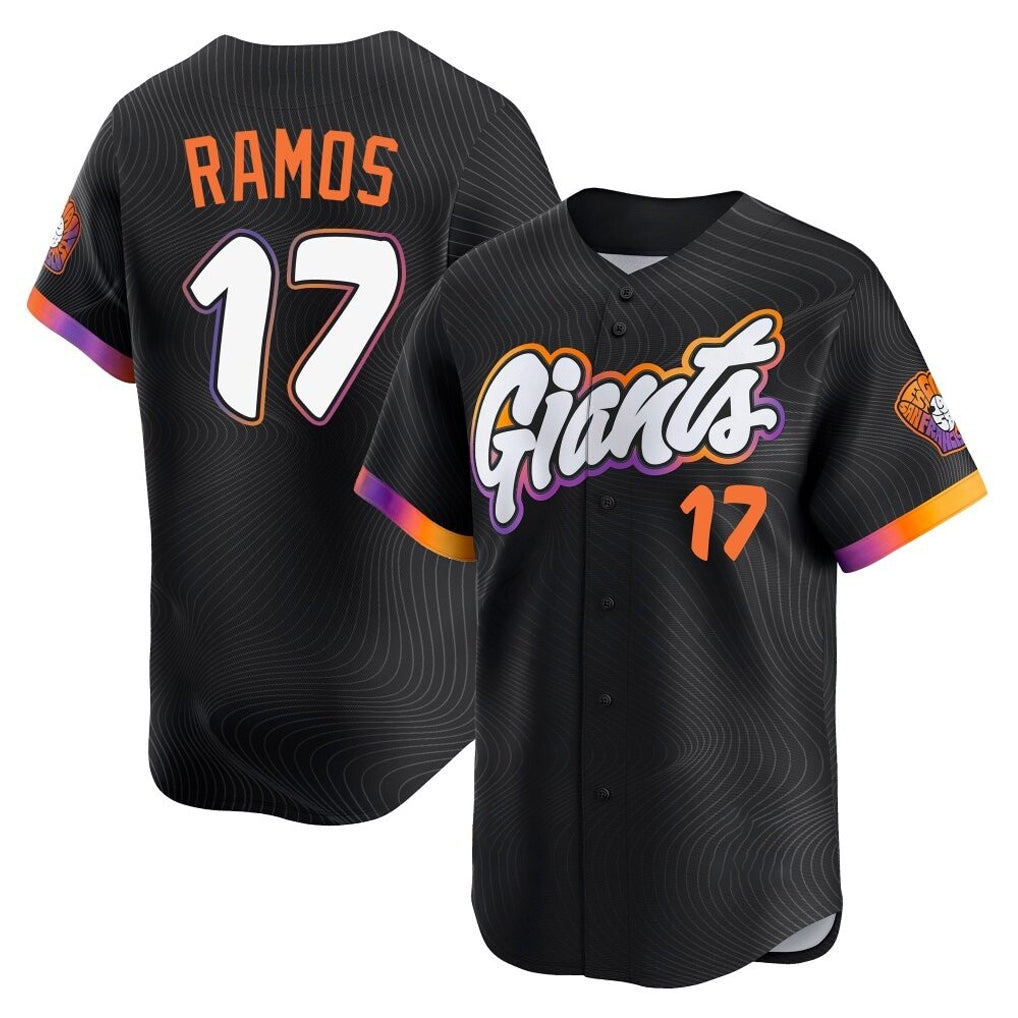 Cooneas SF.Giants #17 Heliot Ramos Player Black 2025 City Connect Home Limited Stitched Jerseys