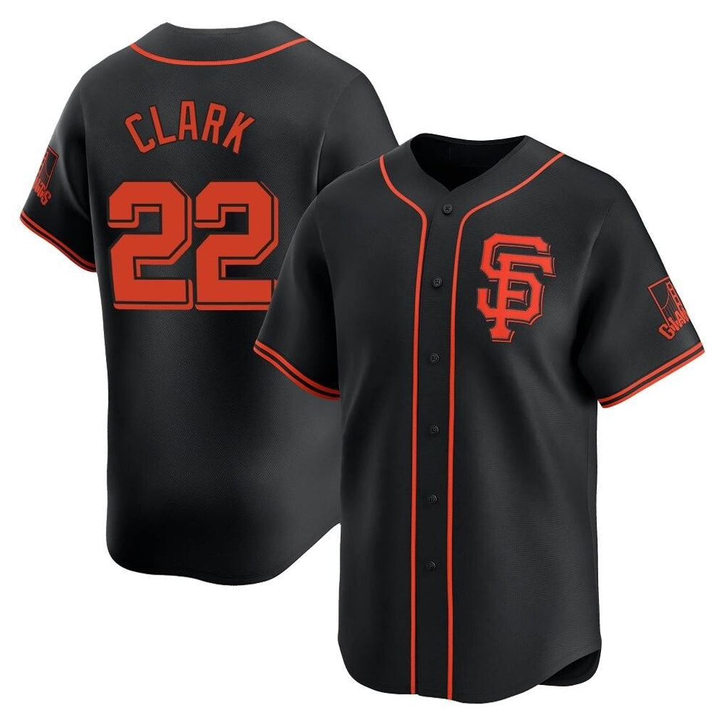 Cooneas SF.Giants #22 Will Clark Player Black 2026 Home Limited Stitched Jerseys