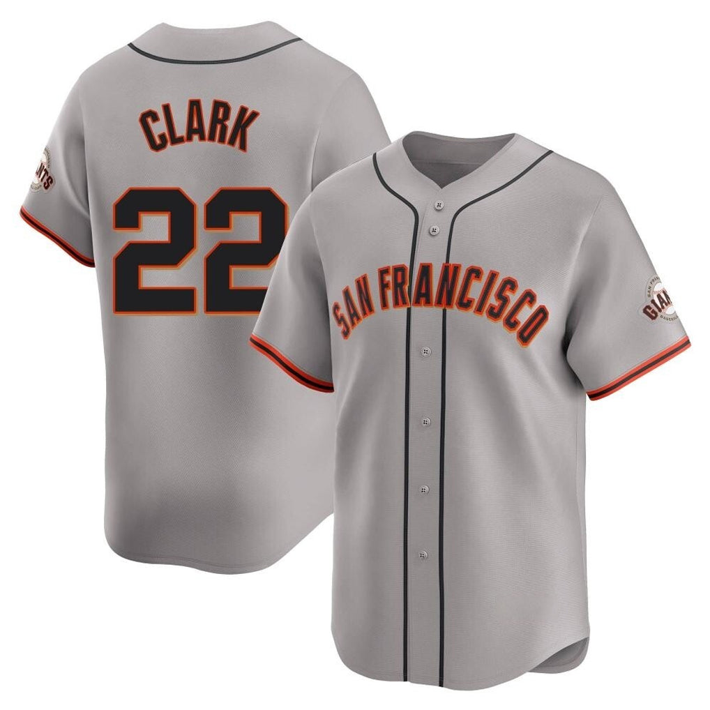 Cooneas SF.Giants #22 Will Clark Player Gray Home Limited Stitched Jerseys