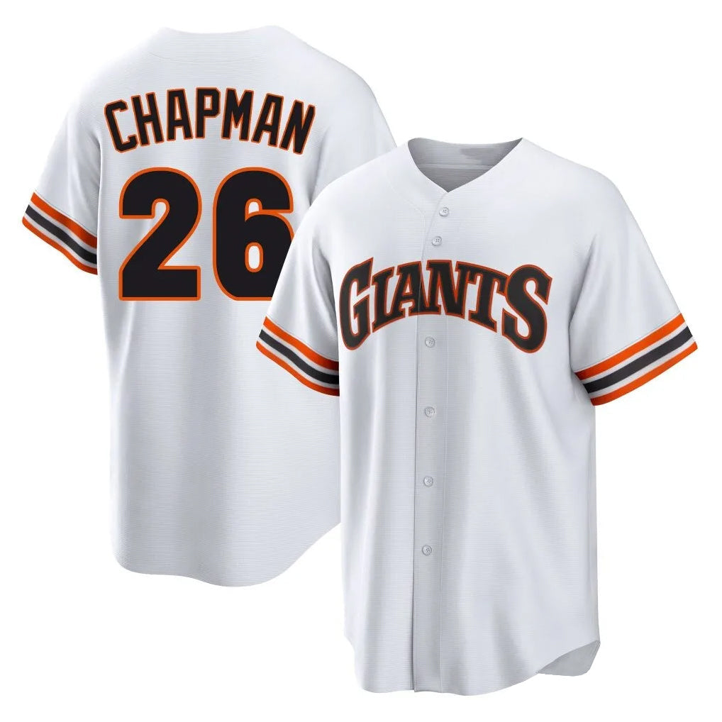 Cooneas SF.Giants #26 Matt Chapman Player White Throwback Cooperstown Collection Home Game Stitched Jerseys
