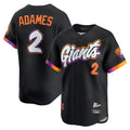 Cooneas SF.Giants #2 Willy Adames Player Black 2025 City Connect Home Limited Stitched Jerseys