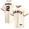 Cooneas SF.Giants #2 Willy Adames Player Cream Home Game Stitched Jerseys