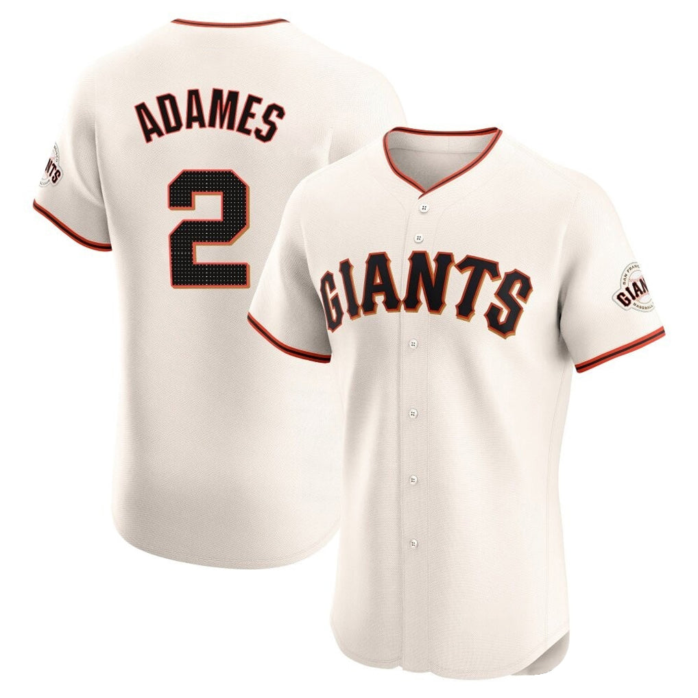 Cooneas SF.Giants #2 Willy Adames Player Cream Home Limited Elite Stitched Jerseys