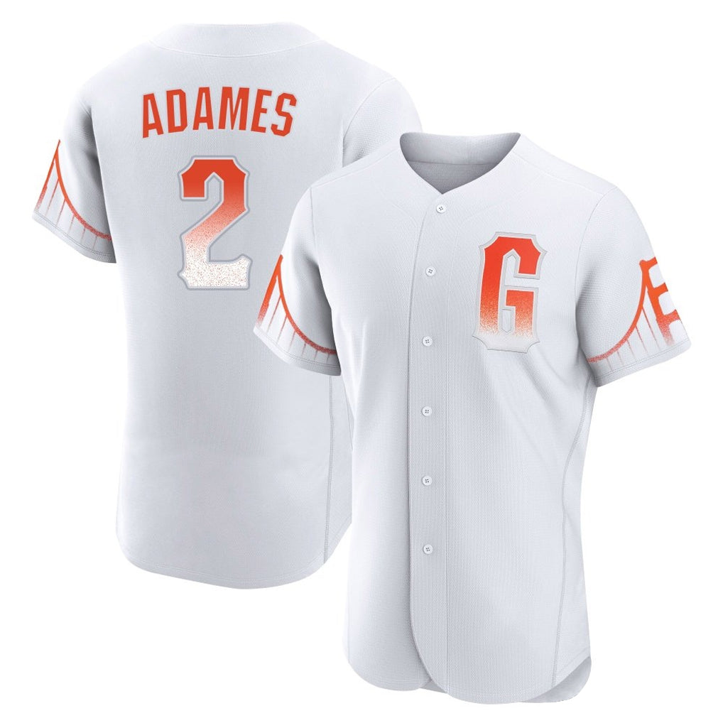 Cooneas SF.Giants #2 Willy Adames Player White City Connect Home Limited Elite Stitched Jerseys