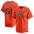 Cooneas SF.Giants #51 Jung Hoo Lee Player Orange Home Limited Stitched Jerseys