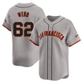 Cooneas SF.Giants #62 Logan Webb Player Gray Home Limited Stitched Jerseys
