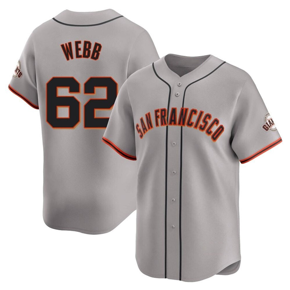 Cooneas SF.Giants #62 Logan Webb Player Gray Home Limited Stitched Jerseys