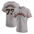 Cooneas SF.Giants #73 Randy Rodriguez Player Gray Home Limited Elite Stitched Jerseys