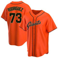 Cooneas SF.Giants #73 Randy Rodriguez Player Orange Home Game Stitched Jerseys