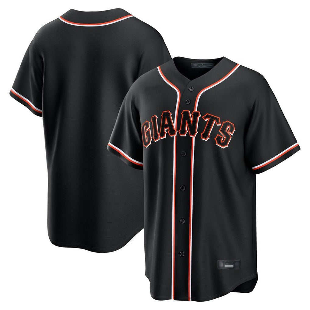 Cooneas SF.Giants Blank Player Black Fashion Home Game Stitched Jerseys