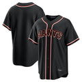 Cooneas SF.Giants Blank Player Black Fashion Home Game Stitched Jerseys