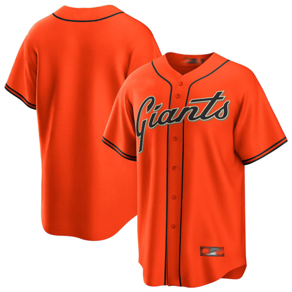 Cooneas SF.Giants Blank Player Orange Alternate Replica Game Stitched Jerseys