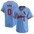 Cooneas St. Louis Cardinals #0 Masyn Winn Player Light Blue City Connect Home T-shirt Stitched Jerseys