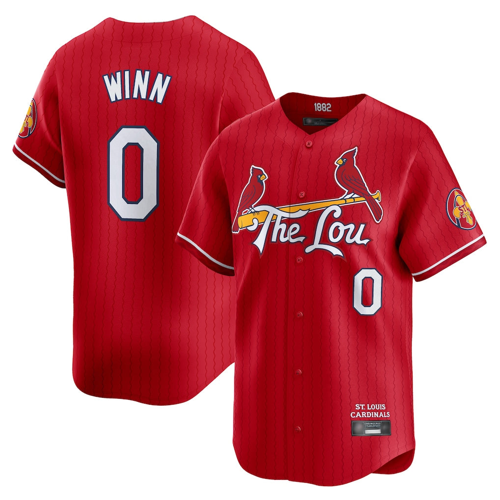 Cooneas St. Louis Cardinals #0 Masyn Winn Player Red City Connect Limited Stitched Jerseys