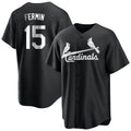 Cooneas St. Louis Cardinals #15 Jose Fermin Player Black City Connect Home Limited Stitched Jerseys