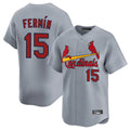 Cooneas St. Louis Cardinals #15 Jose Fermin Player Gray Home Limited Stitched Jerseys