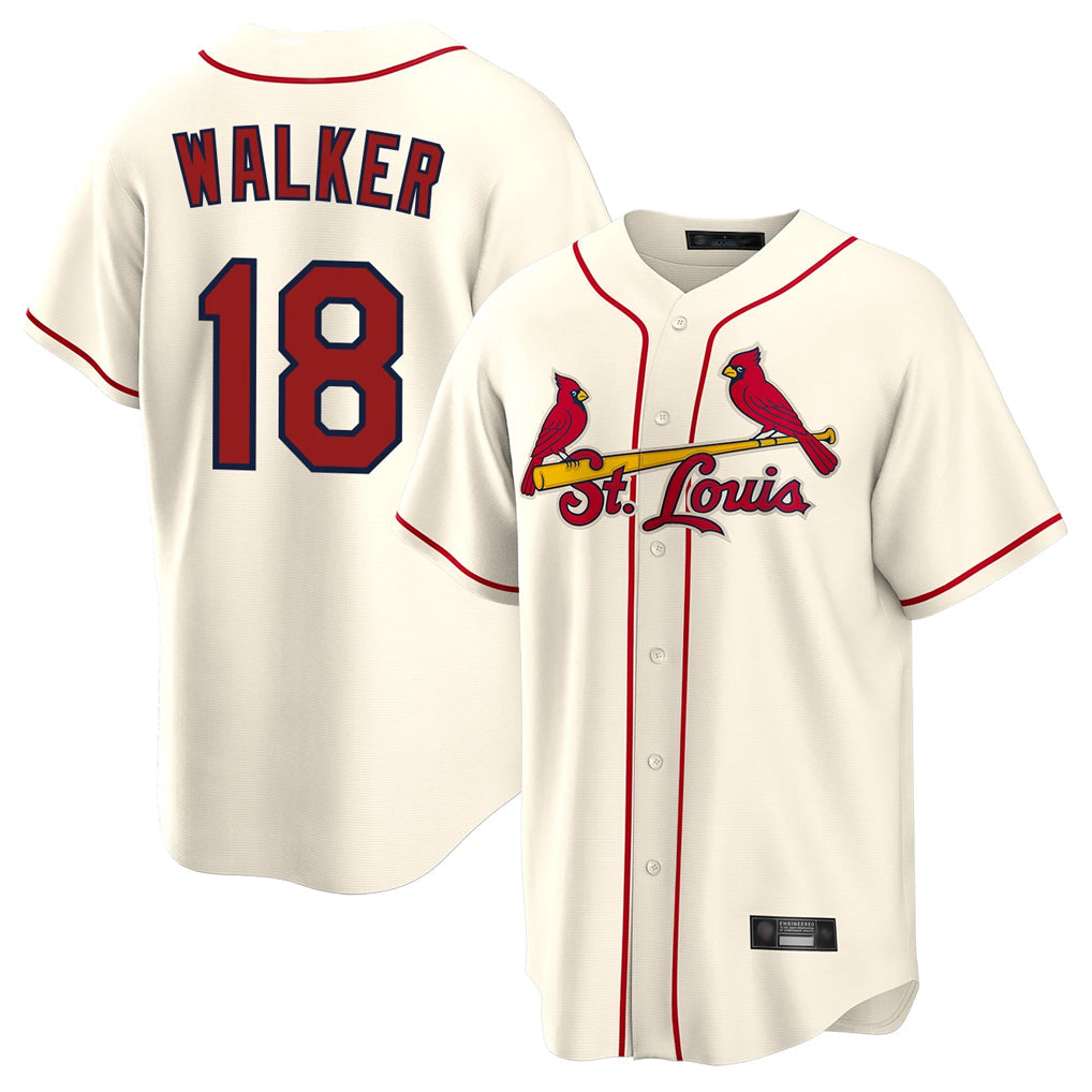 Cooneas St. Louis Cardinals #18 Jordan Walker Player Cream Home Game Stitched Jerseys