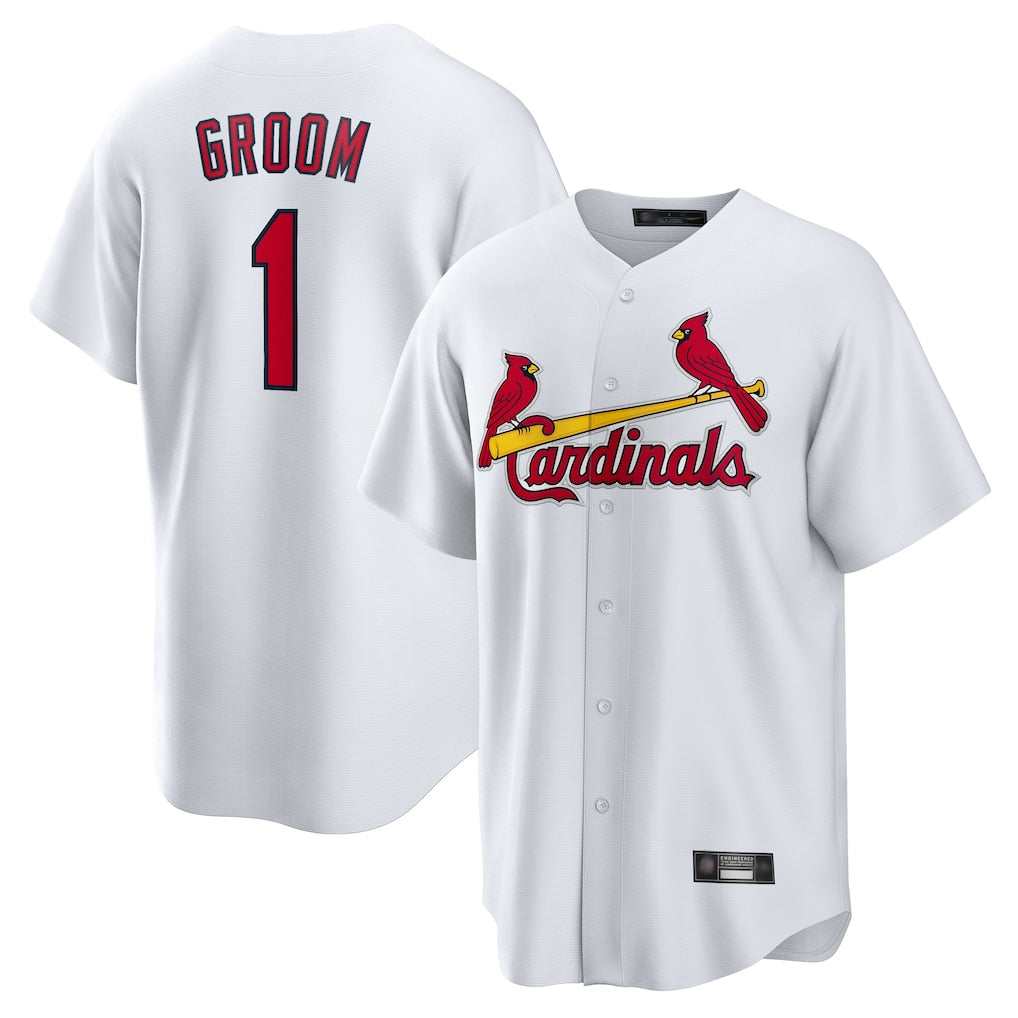 Cooneas St. Louis Cardinals #1 Ozzie Smith Player White Home Game Stitched Jerseys