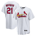 Cooneas St. Louis Cardinals #21 Lars Nootbaar Player White Home Game Stitched Jerseys